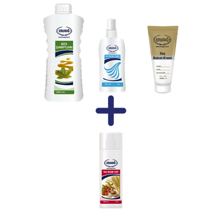 ERSAĞ SAÇ BAKIM TONİĞİ 200 ML BİO ŞAMPUAN 1000 ML SAÇ BAKIM KREMİ 200 ML SAÇ BAKIM YAĞI 100 ML