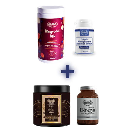 ERSAĞ MEYVEDOLMİX PROBİYOTİK MİKROORGANİZMA ASCOPHYLLUM NODOSUM PAKETİ KAHVE HEDİYELİ