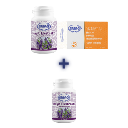 ERSAĞ OMEGA 3, HAYIT EKSTRAKTI ALANA HAYIT EKSTRAKTI HEDİYE