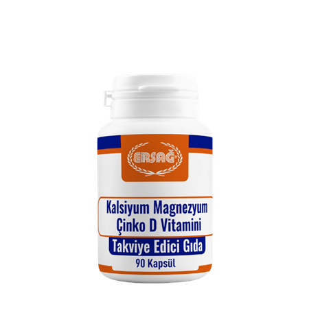 ERSAĞ KALSİYUM, MAGNEZYUM, ÇİNKO, D VİTAMİNİ