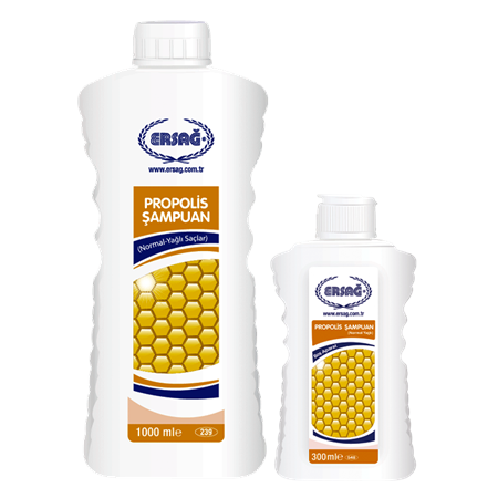 ERSAĞ APARATLI PROPOLİSLİ (NORMAL-YAĞLI) ŞAMPUAN 1000 ML